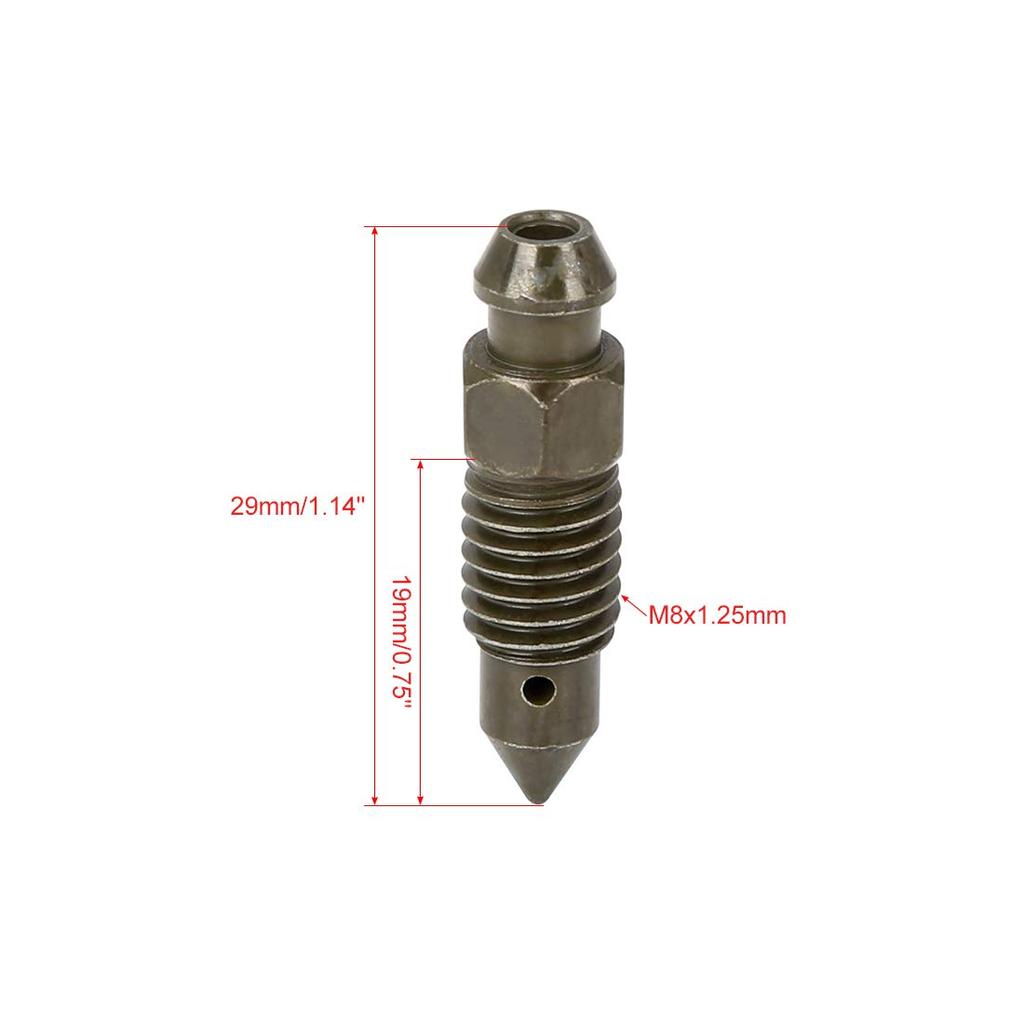 F FIERCE CYCLE Capped Bleeder Screw Metal Dark Green Motorcycle