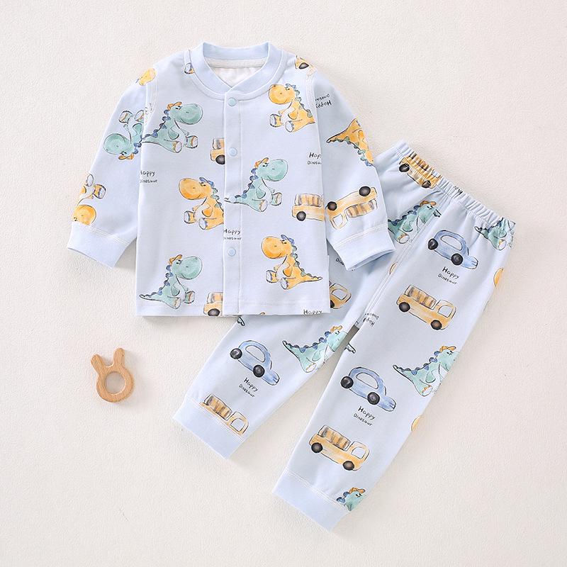 

Детская осенняя одежда из чистого хлопка: Комплект детской пижамы и нижнего белья 80 cm