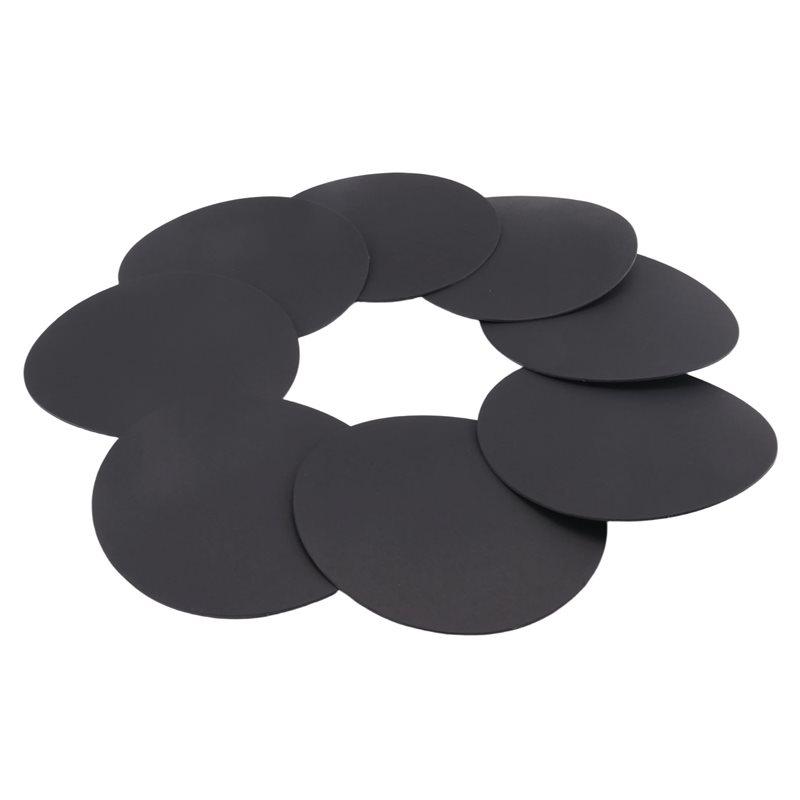 A34R 8 Pcs 15Cm Black Mandala Kraft Paper Round Cardboard For Painting DIY Cardboards For Artist Painter