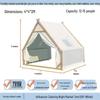 Three-Person Rainproof BBQ Dining Tent for Outdoors & Indoors