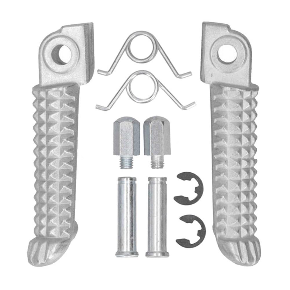 1 paar Motorrad Fußrasten fußrasten Hinten Vorne Aluminium Silber Für Yamaha YZF R1 2002-2020 R6 2003-2020 YZF R6S R1M Zubehör