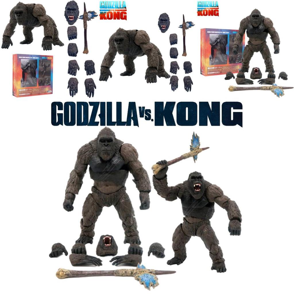 Годзілла проти. Іграшка Кінг Конг Фігурка Модель Розмір 14см/5.51дюйма Чорний колір