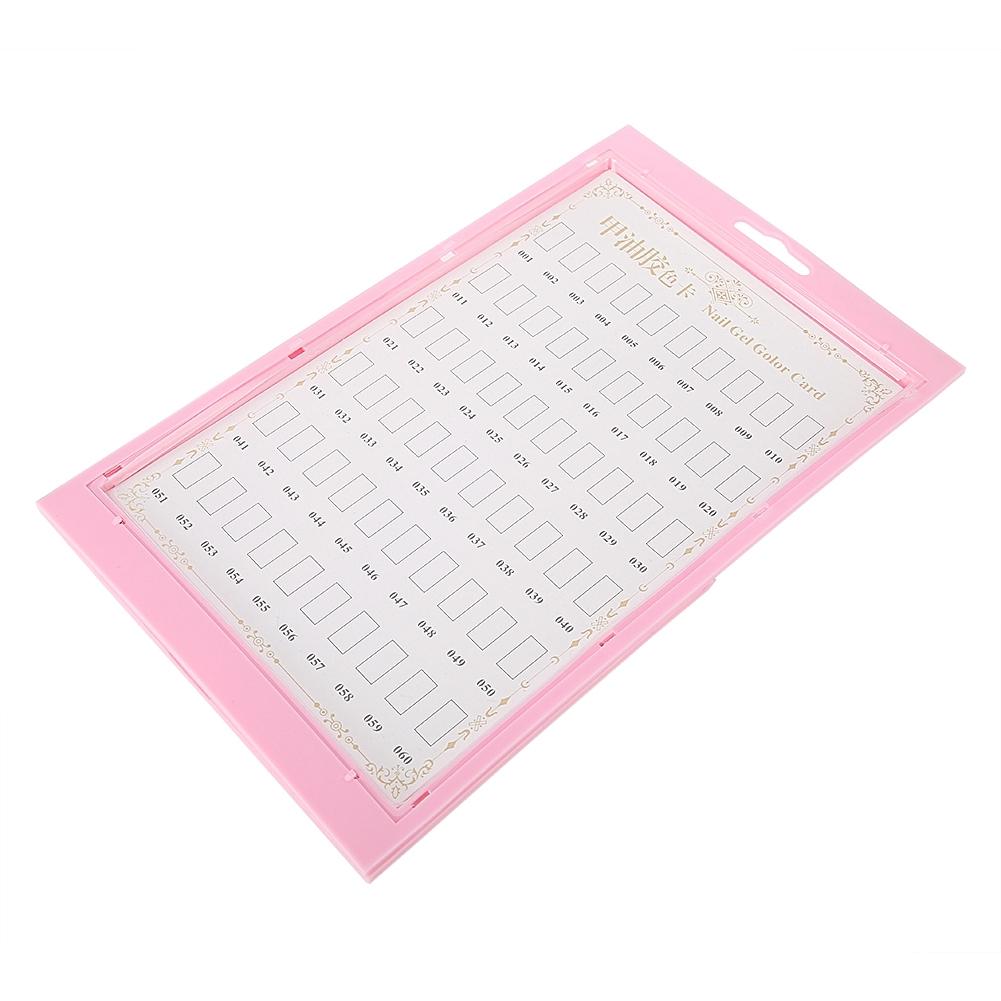 Nail Art Display Stand Nail Polish Gel Color Display Card Nail Practice Manicure Tool
