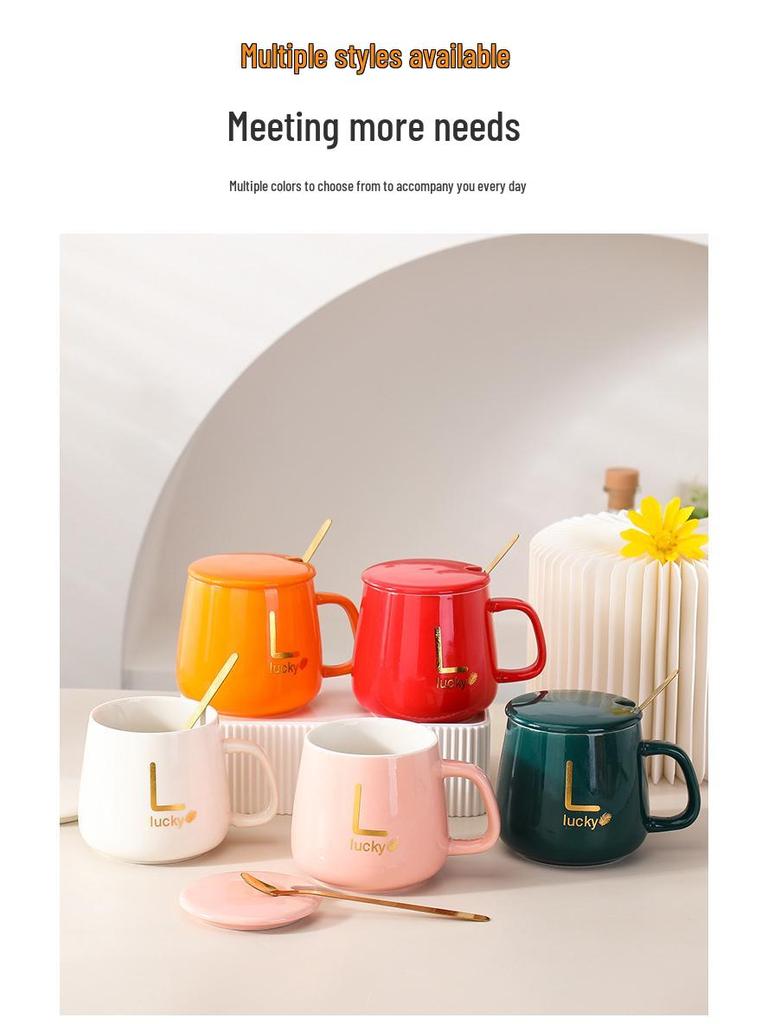 Keramiktassen- und Löffelset mit Deckel und Handtuch - Personalisierbare Geschenkbox