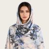A217 Premium Watercolor Silk-Cotton Long Scarf & Turkish Headscarf