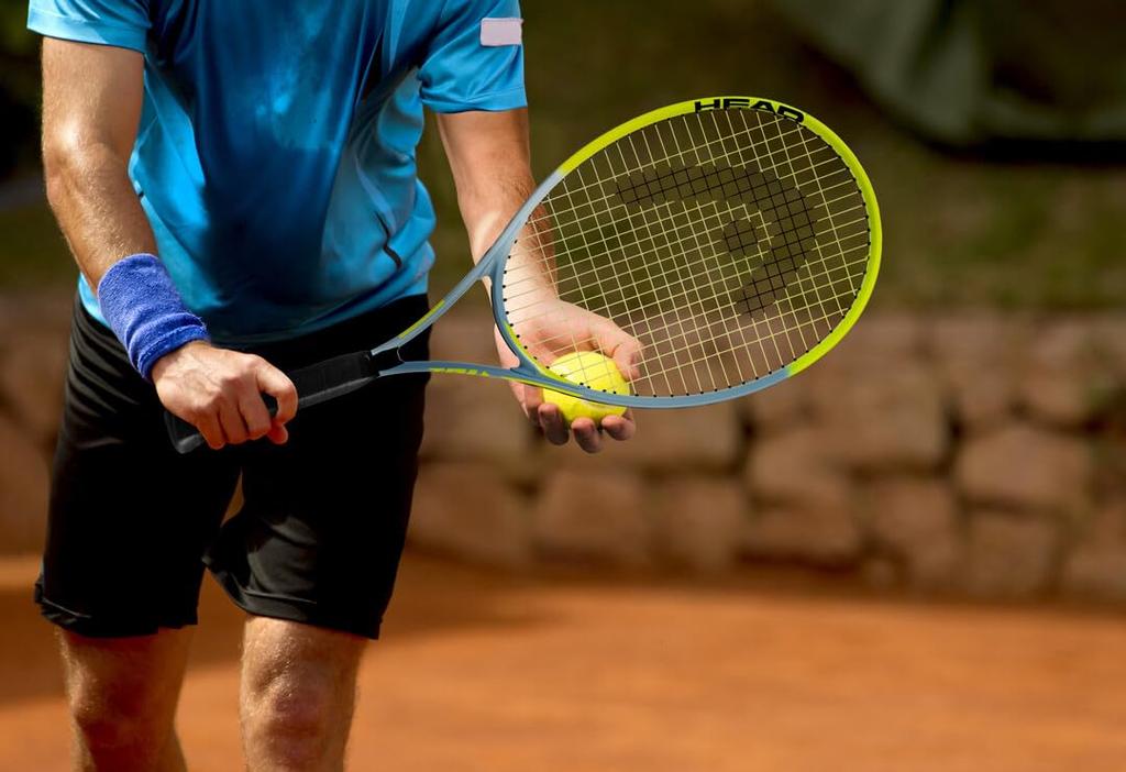 HEAD Tour Pro Tennis Racquet Light Balanced Racquet with Strings Grip 4 Yellow - 27" - 3/8"