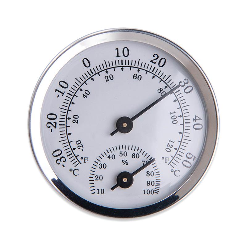 5CM small dial refrigerator high-precision thermohygrometer vehicle temperature and humidity meter белый