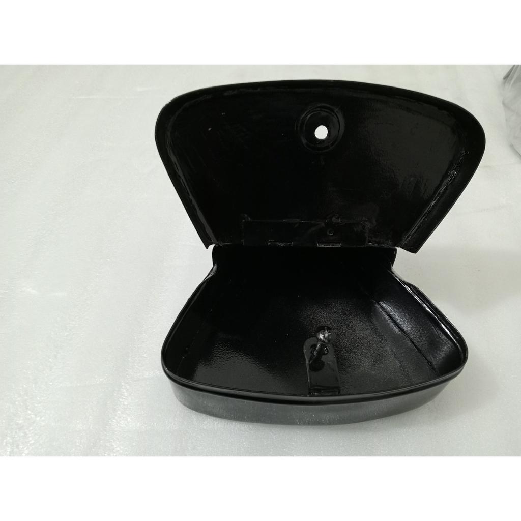 VINTAGE BSA,ARIEL TRIANGULAR TOOL BOX BLACK PAINTED STEEL |Fit For