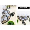 Dirt-Resistant PVC Carpets Semicircle Non Skid Backing 6 Styles for Home