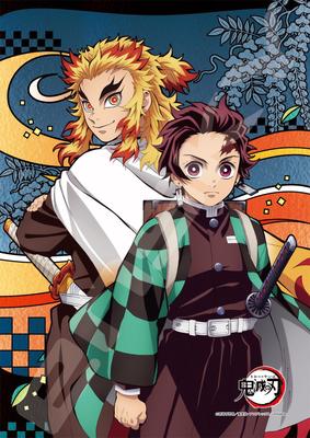 Ensky Demon Kimetsu No Yaiba Tanjiro and Kyojuro X Cm Art Crystal Jigsaw Puzzle 208 Pieces ART CRYSTAL JIGSAW Slayer 18.2 25.7 208-AC68