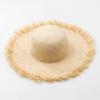 DIY Natural Raffia Hat Body Millinery Summer Straw Hat Wide Brim Panama Hat Kentucky Derby Sun Hat with pompom flower belt bow