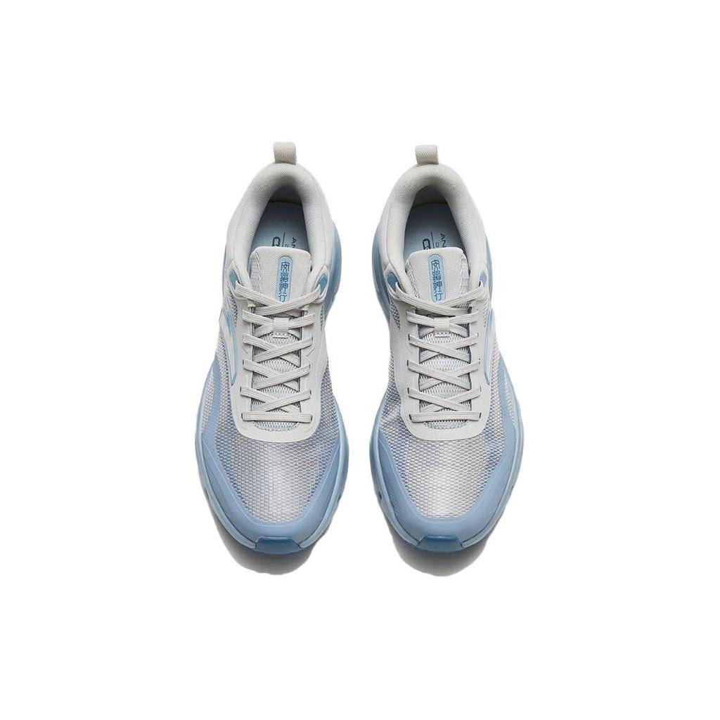 Anta Comfortable Durable Low-Top Running Shoes Men Sneakers Blue Gray 112327711-3
