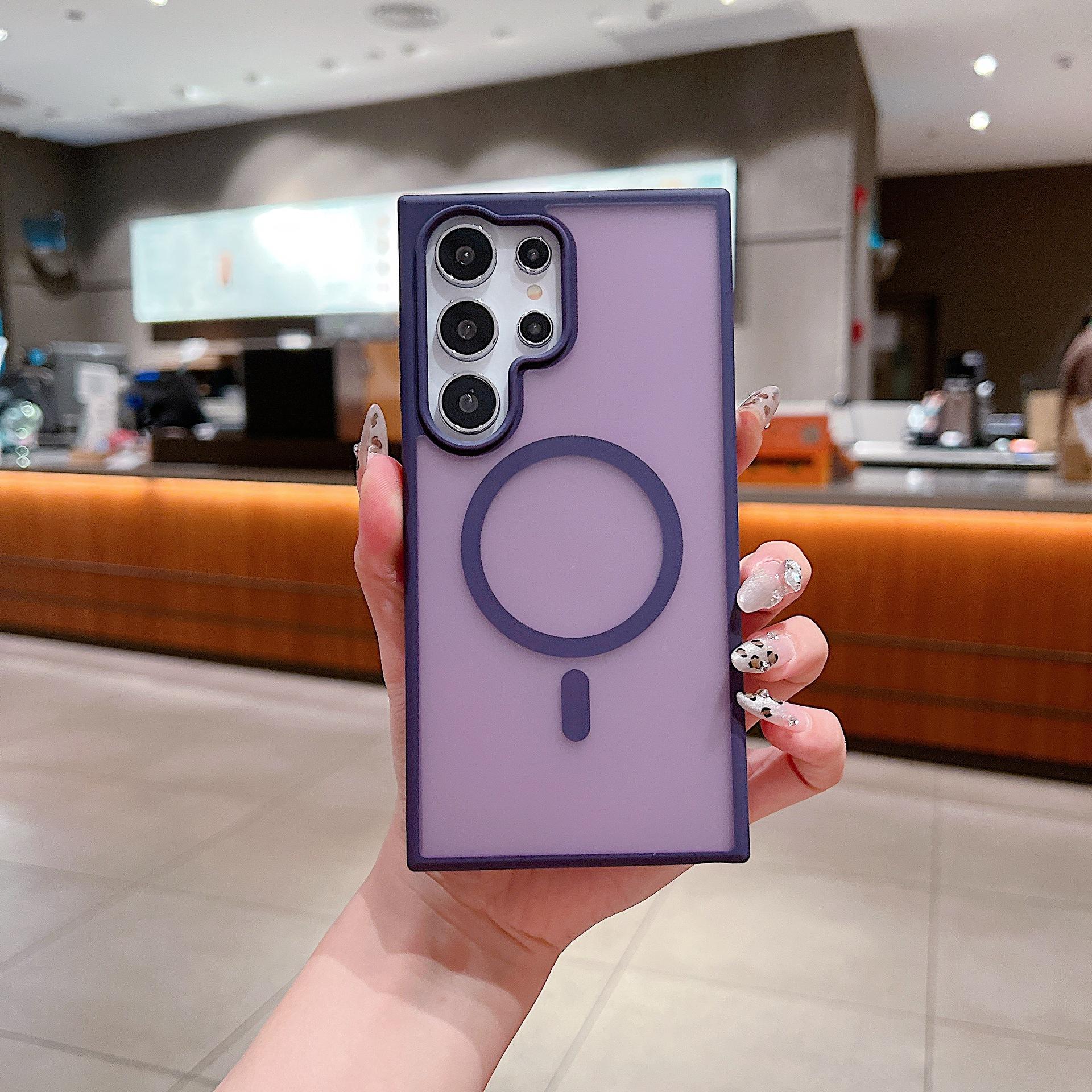 

Skin-scrub Samsung S25ultra Mobile Phone Case SAMS24 Simple S22 Magnetic S23Plus Protection Case Samsung S22 Ultra