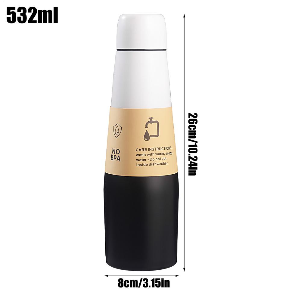 532ml Stainless Steel Water Bottles Vacuum Insulated Bottle Water Tumbler Leak Proof Tumbler Large Jug Drinking Cups
