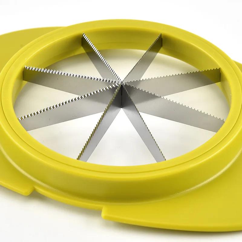 Fruit Cutter Slicer, 4 In 1 Apple Slicer with Vegetable Peeler & Cleaning Brush Mango Cutter Corer Remover Tomato Wedges