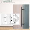 Glass Sliding Door with Handle Bar, Frosted On One Side, 90 X 205 Cm