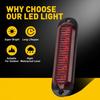 4X 6LED Red Side Marker Lights Light Clearance Trailer RV Truck Waterproof