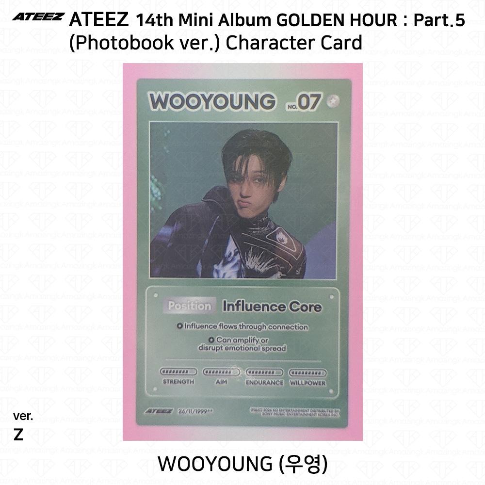 ATEEZ 14th Mini Album Golden Hour Part.5 Photobook ver. Photocard Z VER