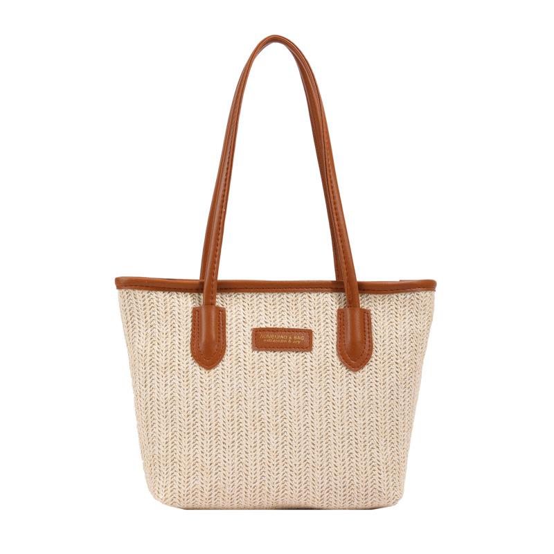 

Жіноча жіноча сумка великого місткості 2024 р. Нова модна та іноземна універсальна сумка через плече популярна сумка під пахвами коричневий