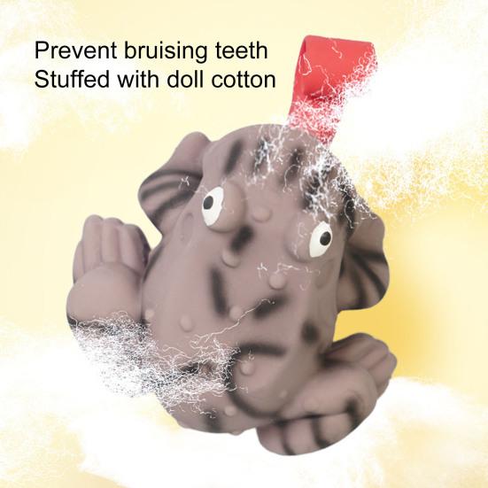 Hračka na broušení psa Bez zasouvacího jazyka Zápach Jemná píšťalka Úleva Lehká vnitřní nuda Odolná proti kousnutí Kreslená hadí želva Tvar žáby