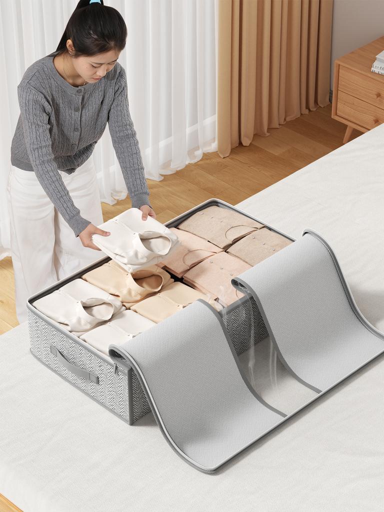 Extra große Aufbewahrungstasche unter dem Bett Kleiderdecke Aufbewahrungstasche Unterbett-Organisationstasche Schlafzimmer Kleiderschrank Organizer