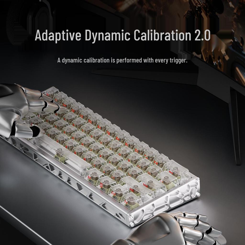 AJAZZ ALUX60 CNC Aluminum Mechanical Keyboard, Magnetic Switches, Full Key Hot-Swappable, 8K Polling Rate