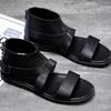 Men's Summer Roman Cowhide Sandals - Trendy Lightweight Beach Shoes