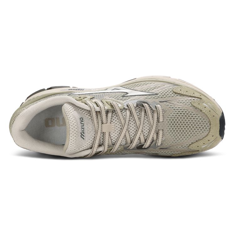 Mizuno Halo Mix Outdoor Comfortable Versatile Mesh Low-Top Running Shoes Unisex sneaker Oatmeal-Gray D1GH240804