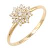 Used JEWELRY Diamond Ring Ring K18 (Yellow Gold) Gold Clear Used
