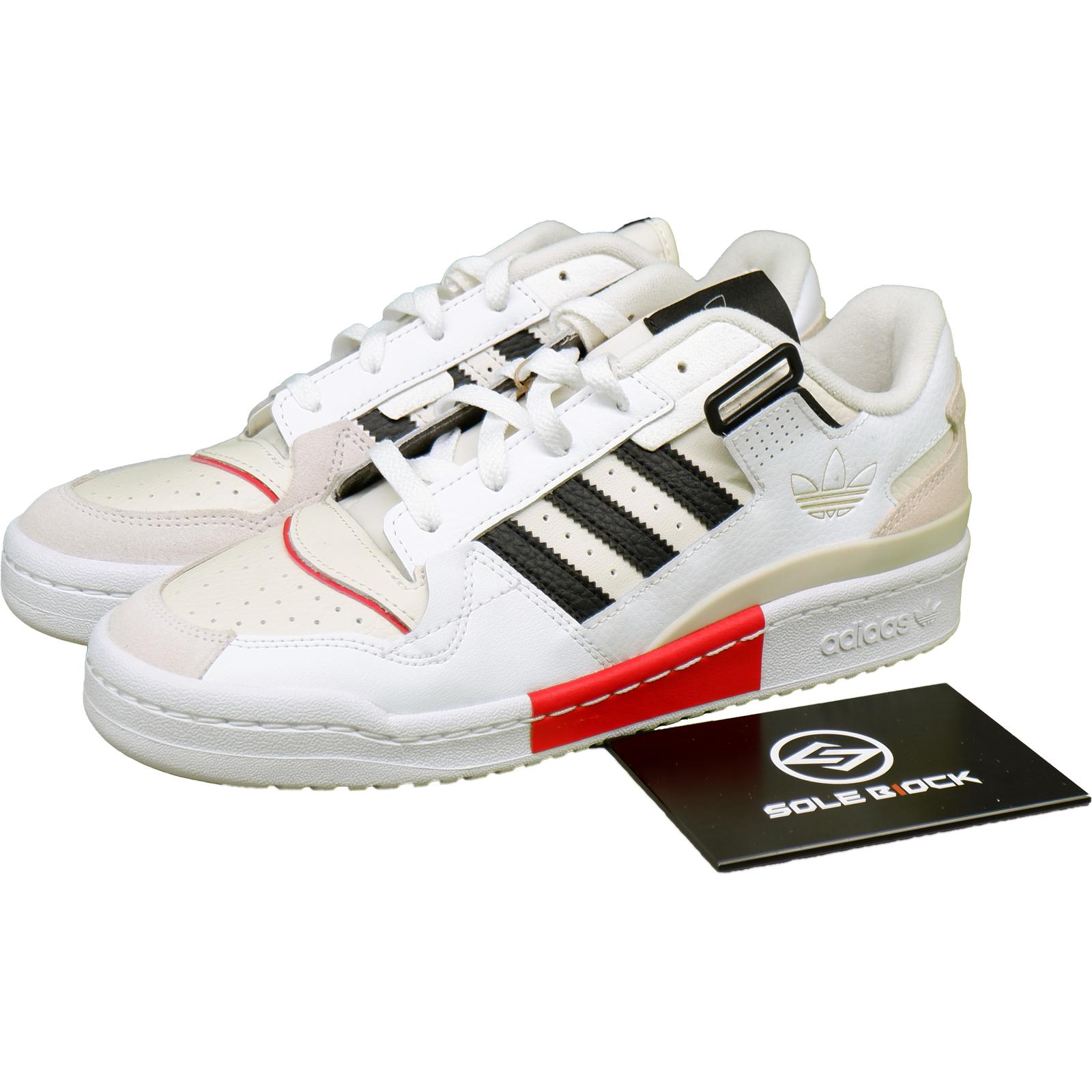 adidas Forum Exhibit Low White Vivid Red GZ0937 35.5