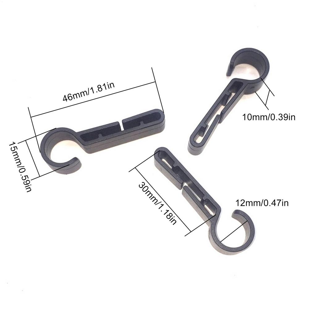 

Hard Hat Headlamp Hooks Non-Slip Small Hard Hat Headlamp Clips 10pcs Lightweight Headlamp Clamps Hard Hat Accessories