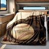 Baseball Passion Quotes And Motivations For Players And Lovers Multipurpose Customizable Blanket Customize Text Warmthful Decor Suitable For Sofa