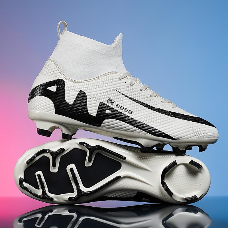 Professional Men Soccer Shoes Studded Adult Football Boots Cleats Turf Indoor Futsal Match Ultralight TF/FG High Ankle Sneakers