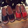  Slippers Indoor Men's and Women's Leather Shoes Home Summer Nonslip Solid Bottom Couple Cool Slippers Comfortable