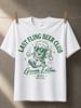 Last Fling Beer Club Groom Edition Thumbsup Beer Mascot Green Line Art Alex 2026 And Vintage Party Unisex All Tshirt