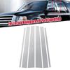 6Pcs Chrome Window Pillar Posts Trim Cover Door Silver Exterior Stickers Decal For Lincoln Navigator Ford Expedition 1997-2017