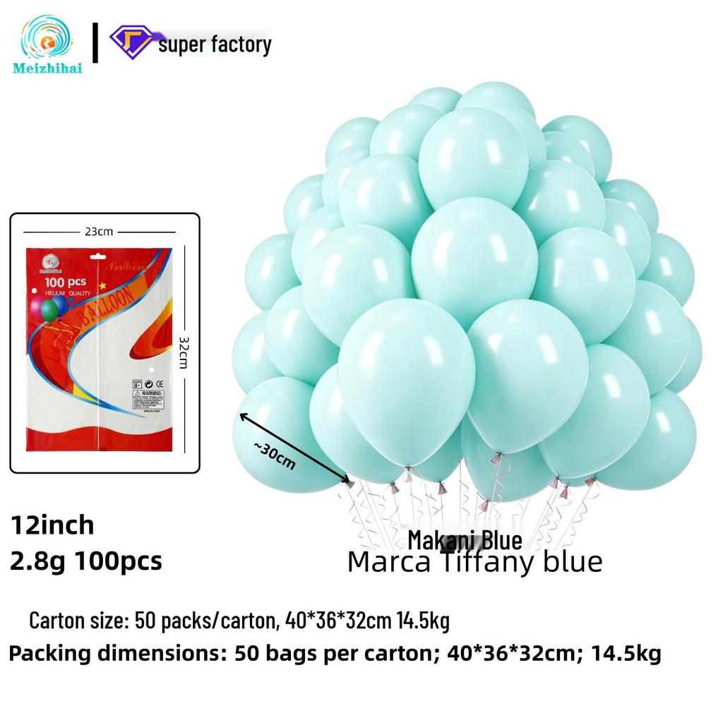 Colorful Macaron Balloons: Round Dopamine Balloons for Children's Birthday Party Decoration