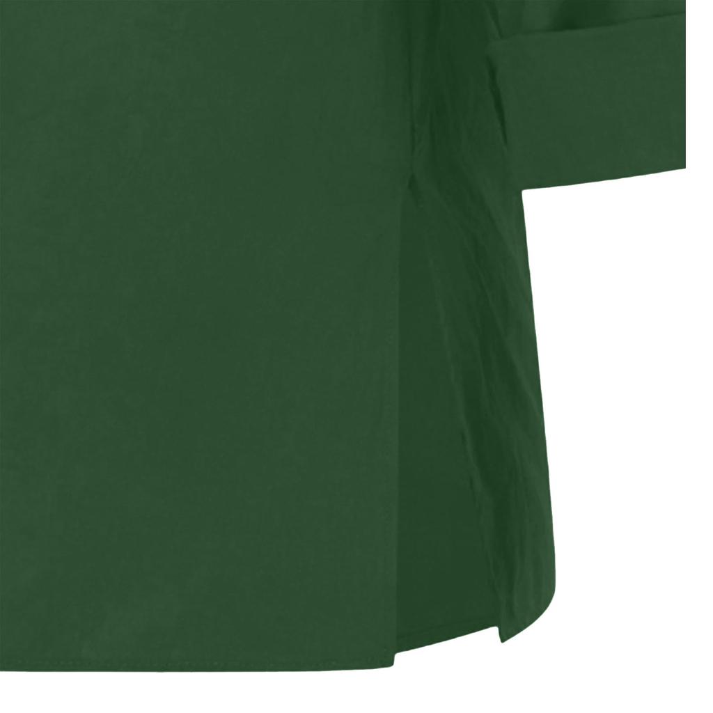 Damenmode Lässig V-Ausschnitt Geknöpft Siebenärmel Baumwolle Leinen Oberteil