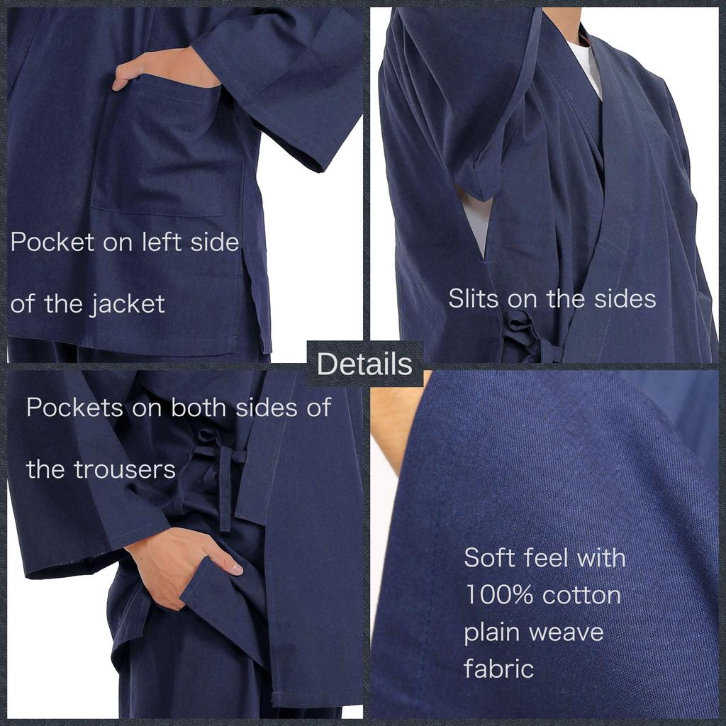 Edoten Měkká bavlna s hladkou vazbou Námořnická modř Velikost L Samue, 100% Samue, Modrá,