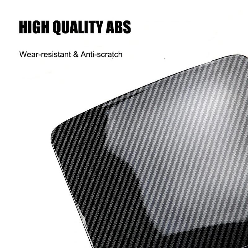 Ultra-thin Center Console Cover For Tesla Model Y 3 2023 Glossy Carbon Fiber Central Control Panel Trim Interior