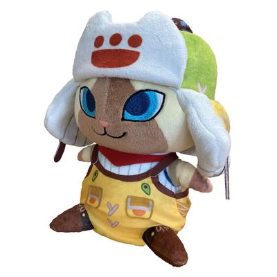 Capcom Monster Hunter Wilds Deformiertes Plüschtier Otomo Airu H200 x B120 x T120mm Hergestellt aus Polyester und ABS Ca.