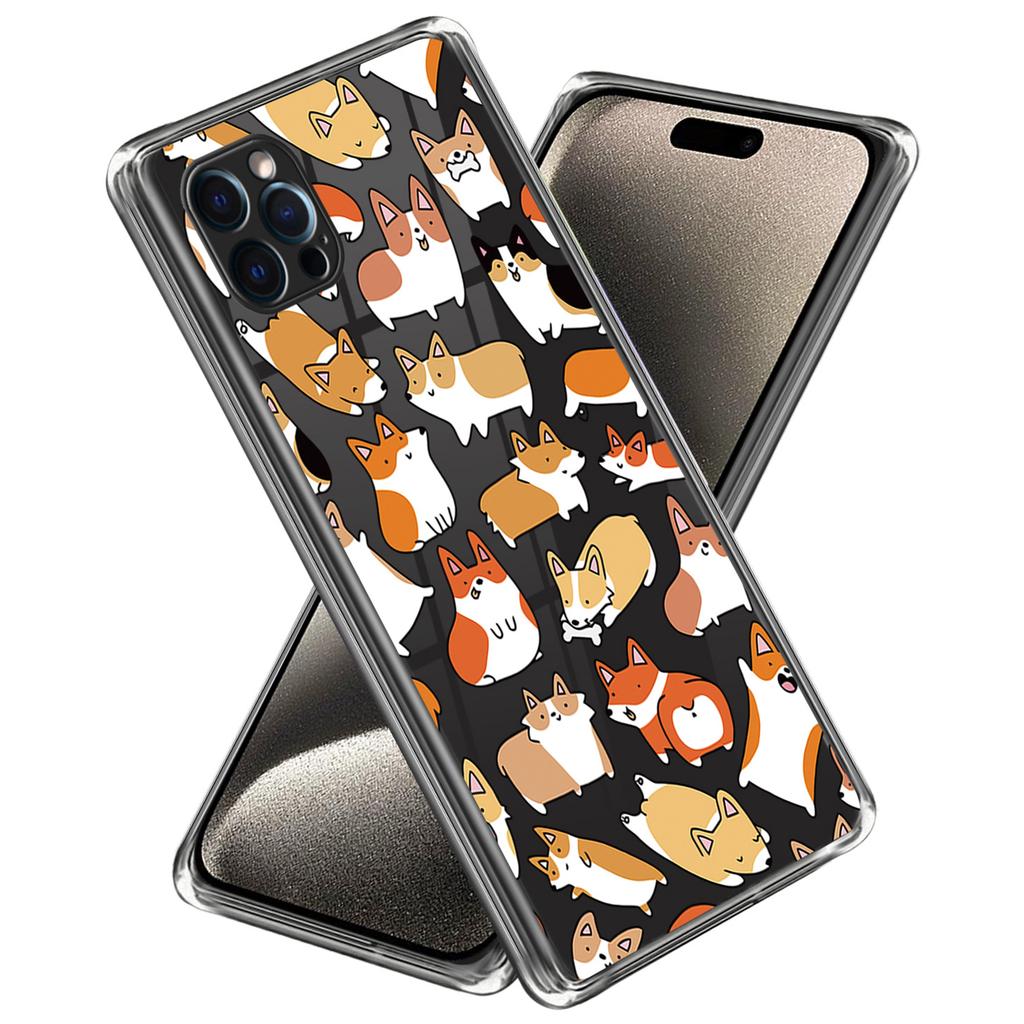 For iPhone 16 Pro Case Pattern Printed Shockproof TPU Phone Cover