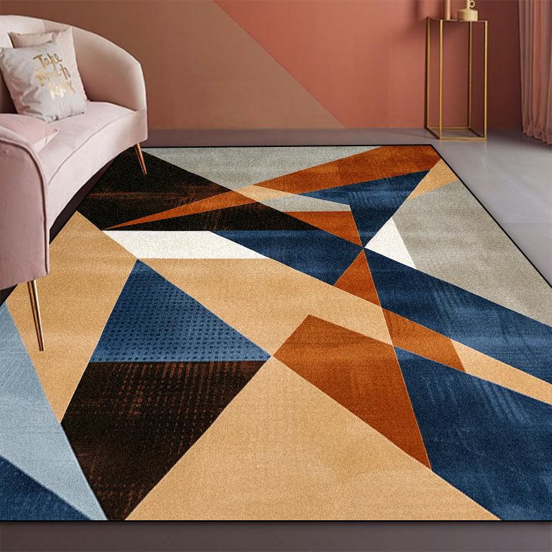 Home Decoration Geometry Carpets Living Room Sofa Area Rugs Modern Light Luxury Large Carpet Bedroom Cloakroom Corridor Foot Mat