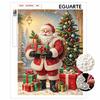 DIY Pearl Bead Painting Kit Christmas Santa Claus Pattern Frameless Canvas Art Relaxing Night Craft Home Decor Gift For Holiday Celebration