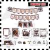 Fast One Birthday Decorations, 125 Pcs Race Car First 1st Birthday Party Supplies for Boys Baby - Banner, Cake Toppers, Balloons, Tablecloth,