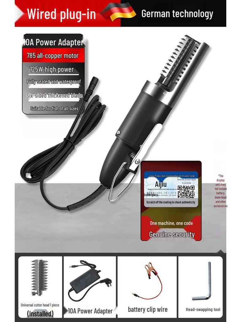 Aijiu Electric Automatic Fish Scaler and Scraper Tool