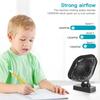 NEW Mini USB Fan Rechargeable Battery Fan with Timer Strong Wind 3 Speed 7 Fan Leaf Desktop Portable Office Camping Outdoor
