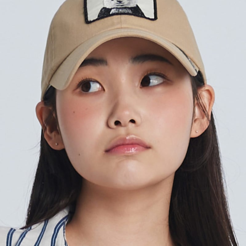 

BLACK SANDS Animal Wappen Panda Art Ball Cap (2 colors) BLACK_2