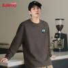 Baleno Men's Heavyweight Cotton Relaxed Fit Long-Sleeve T-Shirt