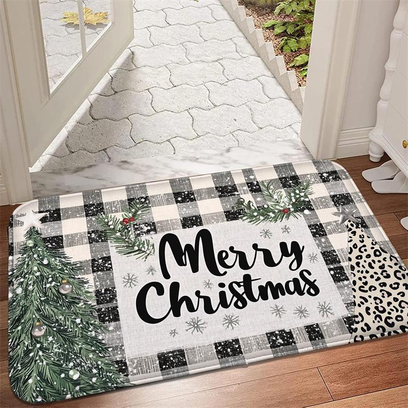 Retro Car Pattern Printed Floor Mat, Absorbent Foot Mat, Entrance Door Mat, Living Room Small Carpet, Soft and Comfortable